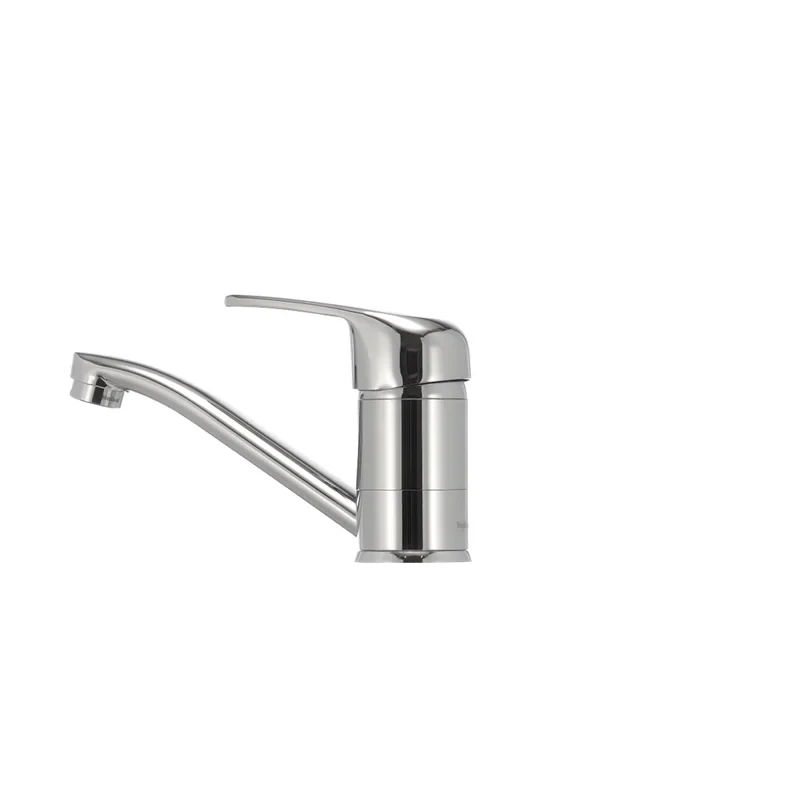 Змішувач для умивальника Haiba Magic 004 з червоною ручкою (вилив 15 см) (HB0690)