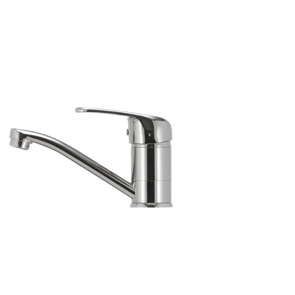 Смеситель для умывальника Haiba Magic 004 с красной ручкой (излив 15 см) (HB0690)