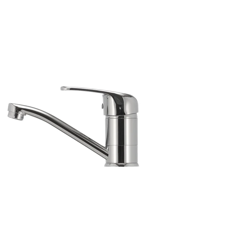 Змішувач для умивальника Haiba Magic 004 з червоною ручкою (вилив 15 см) (HB0690)