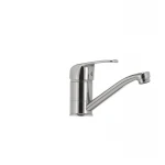 Смеситель для умывальника Haiba Magic 004 с красной ручкой (излив 15 см) (HB0690)