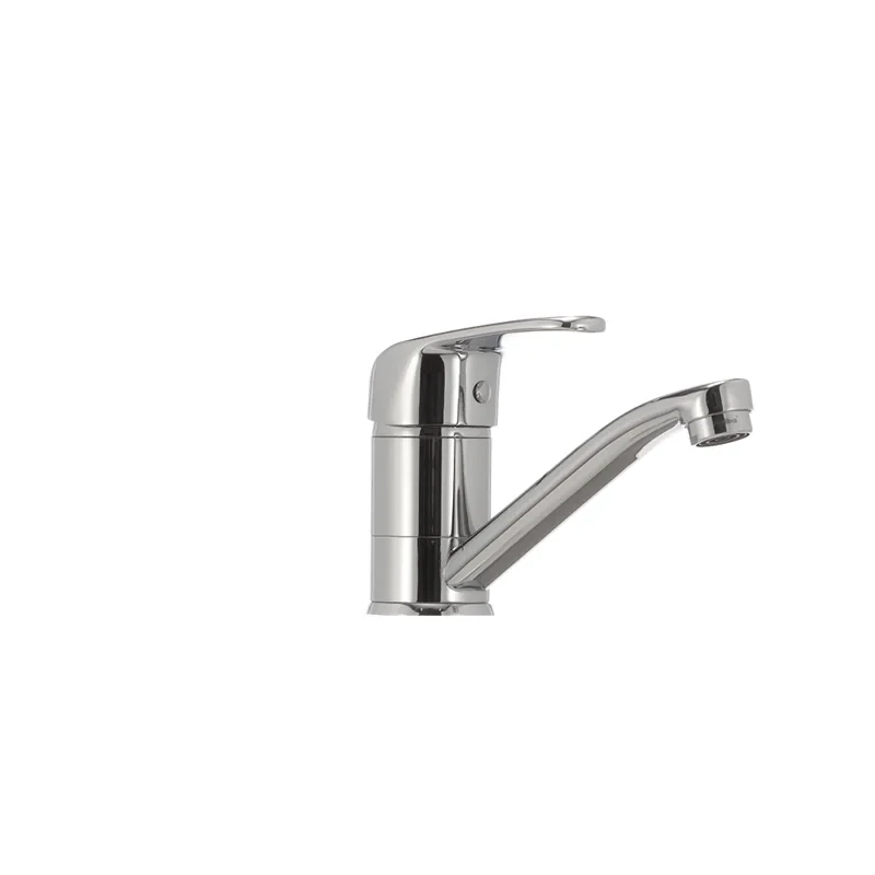 Змішувач для умивальника Haiba Magic 004 з червоною ручкою (вилив 15 см) (HB0690)