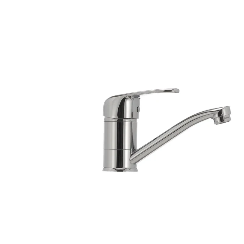 Змішувач для умивальника Haiba Magic 004 з червоною ручкою (вилив 15 см) (HB0690)