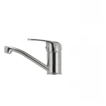 Смеситель для умывальника Haiba Magic 004 с красной ручкой (излив 15 см) (HB0690)