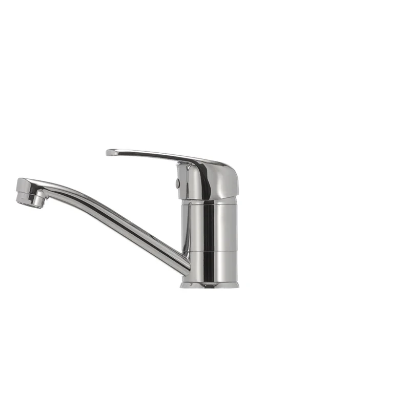 Змішувач для умивальника Haiba Magic 004 з червоною ручкою (вилив 15 см) (HB0690)