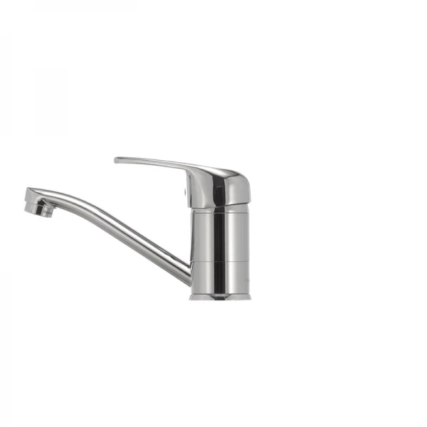 Смеситель для умывальника Haiba Magic 004 с красной ручкой (излив 15 см) (HB0690)