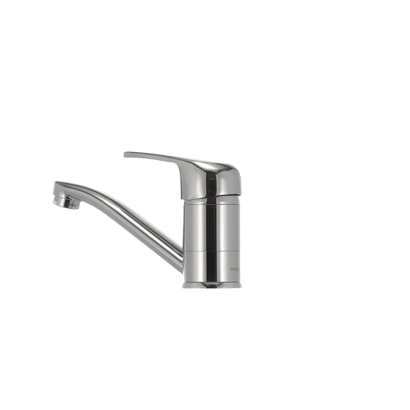 Змішувач для умивальника Haiba Magic 004 з червоною ручкою (вилив 15 см) (HB0690)