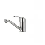 Смеситель для умывальника Haiba Magic 004 с красной ручкой (излив 15 см) (HB0690)