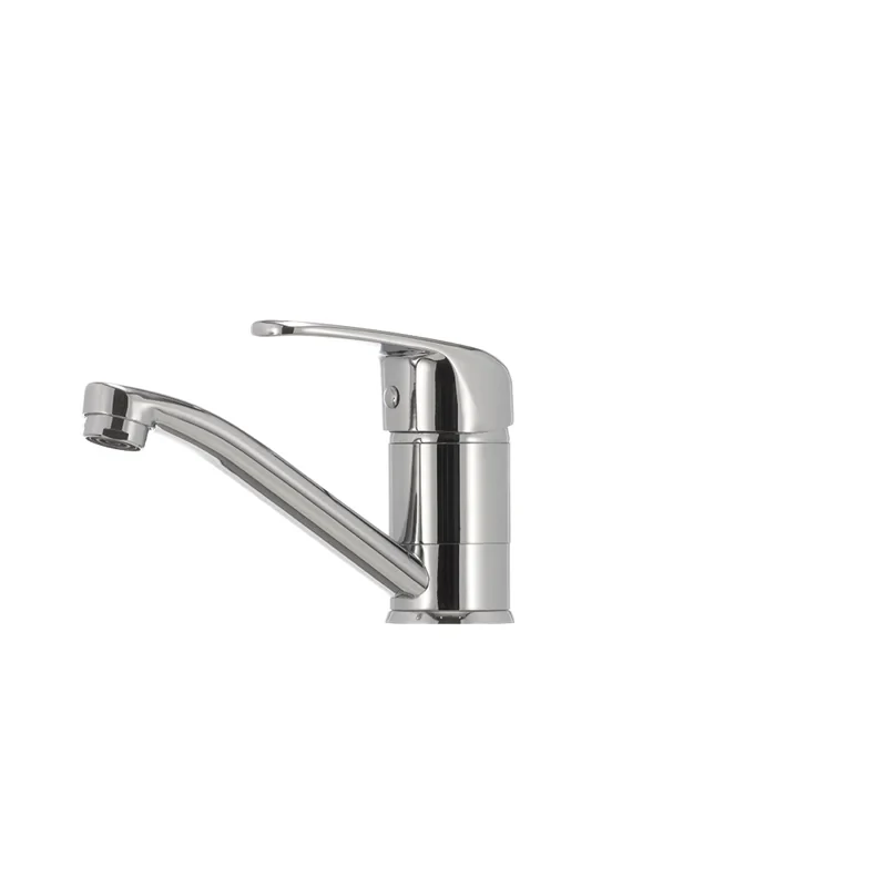 Змішувач для умивальника Haiba Magic 004 з червоною ручкою (вилив 15 см) (HB0690)