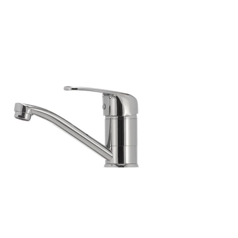 Змішувач для умивальника Haiba Magic 004 з червоною ручкою (вилив 15 см) (HB0690)