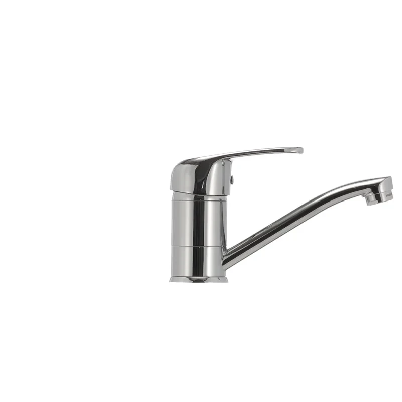 Змішувач для умивальника Haiba Magic 004 з червоною ручкою (вилив 15 см) (HB0690)