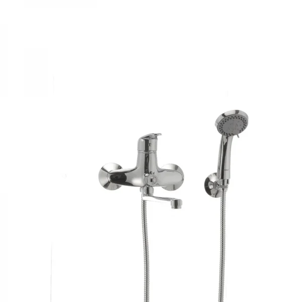 Смеситель для ванны Haiba Magic 006 с серой ручкой (HB0692)