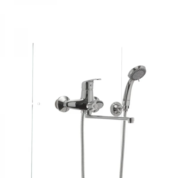 Смеситель для ванны Haiba Magic 006 с серой ручкой (HB0692)