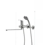 Смеситель для ванны Haiba Magic 006 с серой ручкой (HB0692)