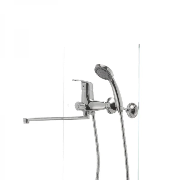 Смеситель для ванны Haiba Magic 006 с серой ручкой (HB0692)