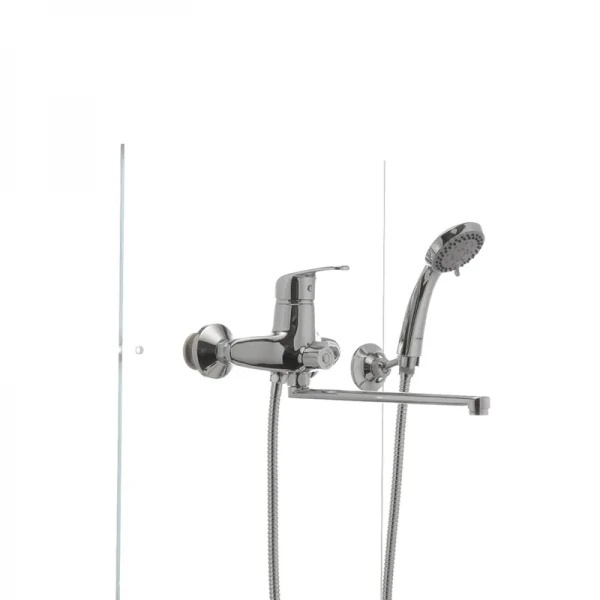 Смеситель для ванны Haiba Magic 006 с серой ручкой (HB0692)