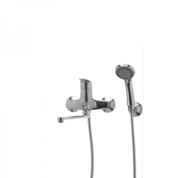 Смеситель для ванны Haiba Magic 006 с серой ручкой (HB0692)