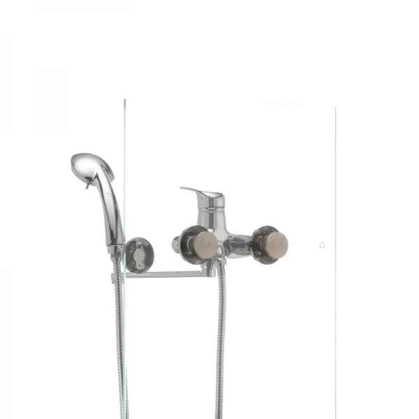 Смеситель для ванны Haiba Magic 006 с серой ручкой (HB0692)