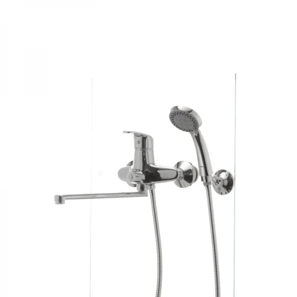 Смеситель для ванны Haiba Magic 006 с серой ручкой (HB0692)