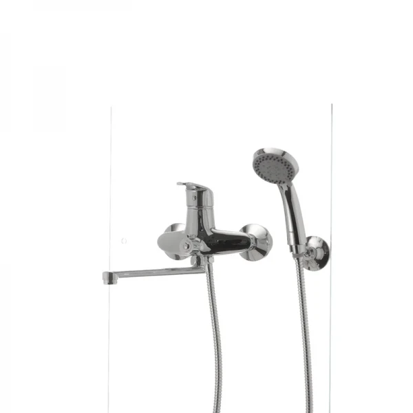 Смеситель для ванны Haiba Magic 006 с серой ручкой (HB0692)