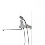 Смеситель для ванны Haiba Magic 006 с серой ручкой (HB0692)