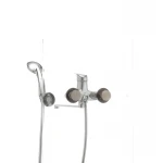 Смеситель для ванны Haiba Magic 006 с красной ручкой (HB0693)