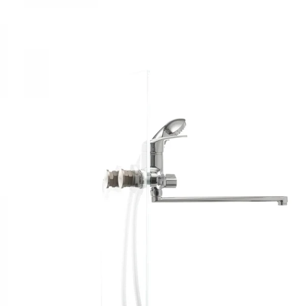 Смеситель для ванны Haiba Magic 006 с красной ручкой (HB0693)