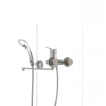 Смеситель для ванны Haiba Magic 006 с красной ручкой (HB0693)