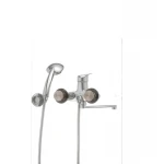 Смеситель для ванны Haiba Magic 006 с красной ручкой (HB0693)