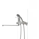 Смеситель для ванны Haiba Magic 006 с красной ручкой (HB0693)