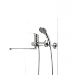 Смеситель для ванны Haiba Magic 006 с красной ручкой (HB0693)