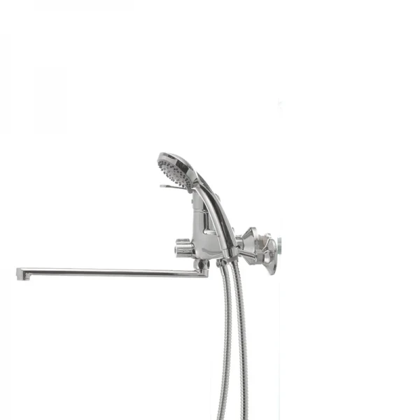 Смеситель для ванны Haiba Magic 006 с красной ручкой (HB0693)