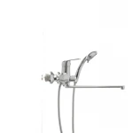 Смеситель для ванны Haiba Magic 006 с красной ручкой (HB0693)