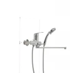 Смеситель для ванны Haiba Magic 006 с красной ручкой (HB0693)