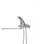 Смеситель для ванны Haiba Magic 006 с синей ручкой (HB0694)