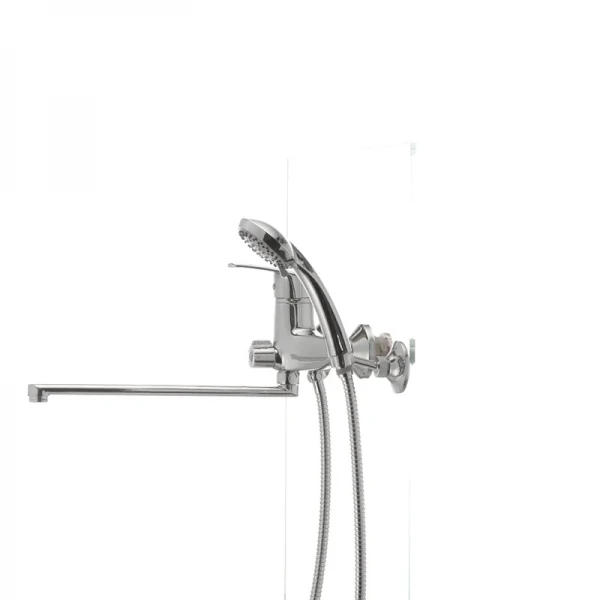 Смеситель для ванны Haiba Magic 006 с синей ручкой (HB0694)