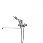 Смеситель для ванны Haiba Magic 006 с синей ручкой (HB0694)