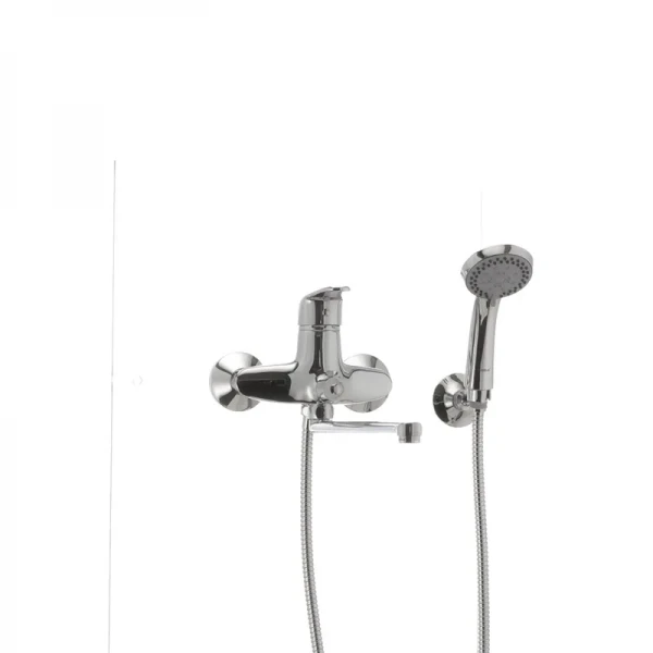 Смеситель для ванны Haiba Magic 006 с синей ручкой (HB0694)