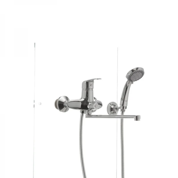 Смеситель для ванны Haiba Magic 006 с синей ручкой (HB0694)