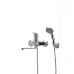 Смеситель для ванны Haiba Magic 006 с синей ручкой (HB0694)