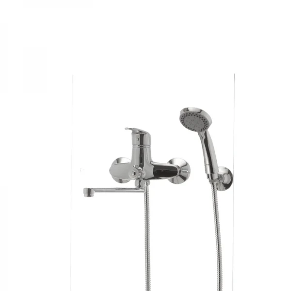 Смеситель для ванны Haiba Magic 006 с синей ручкой (HB0694)