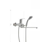 Смеситель для ванны Haiba Magic 006 с синей ручкой (HB0694)