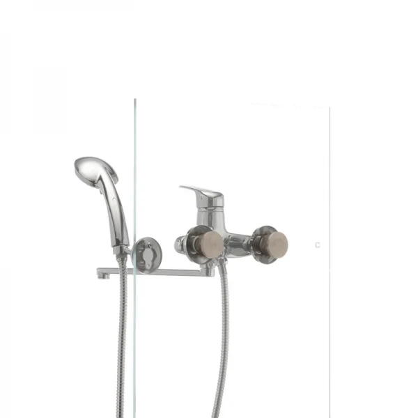 Смеситель для ванны Haiba Magic 006 с синей ручкой (HB0694)