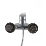 Смеситель для ванны Haiba Magic 009 с черной ручкой (HB0696)