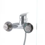 Смеситель для ванны Haiba Magic 009 с черной ручкой (HB0696)