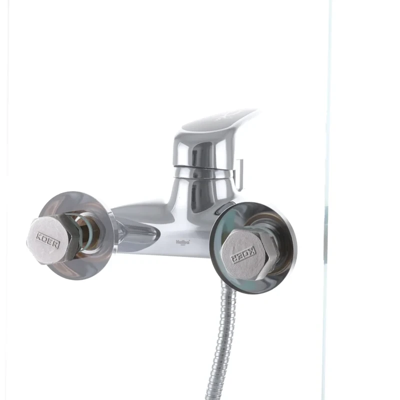 Смеситель для ванны Haiba Magic 009 с черной ручкой (HB0696)