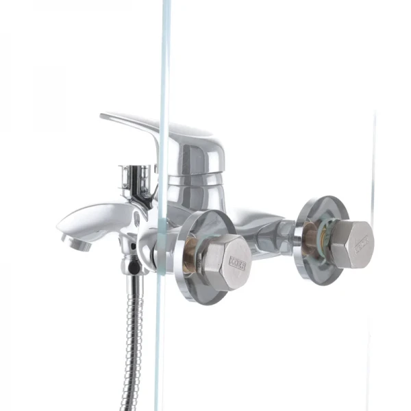 Смеситель для ванны Haiba Magic 009 с черной ручкой (HB0696)