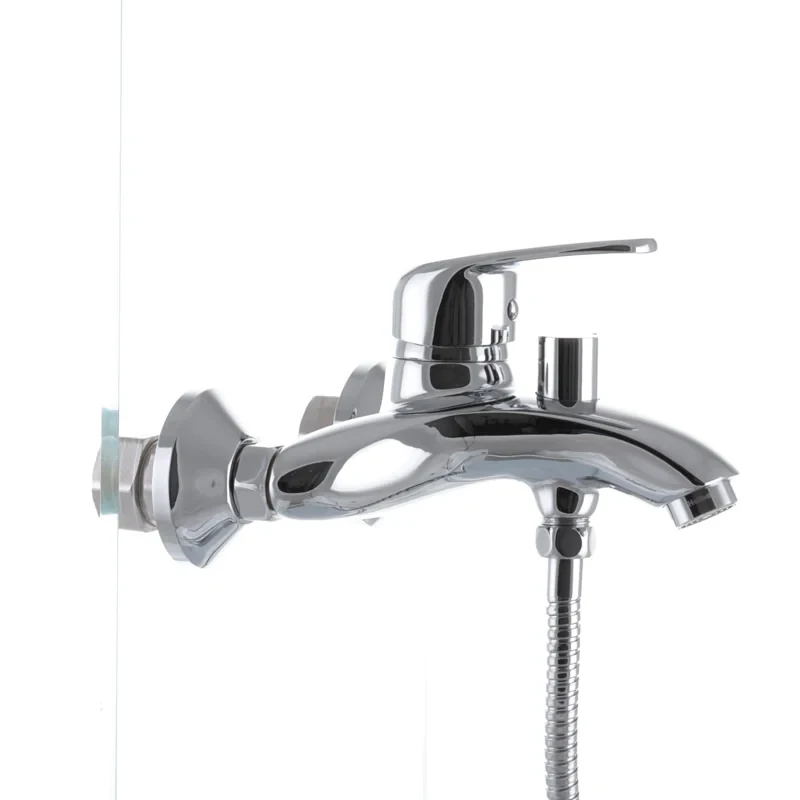 Смеситель для ванны Haiba Magic 009 с черной ручкой (HB0696)