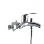 Смеситель для ванны Haiba Magic 009 с черной ручкой (HB0696)