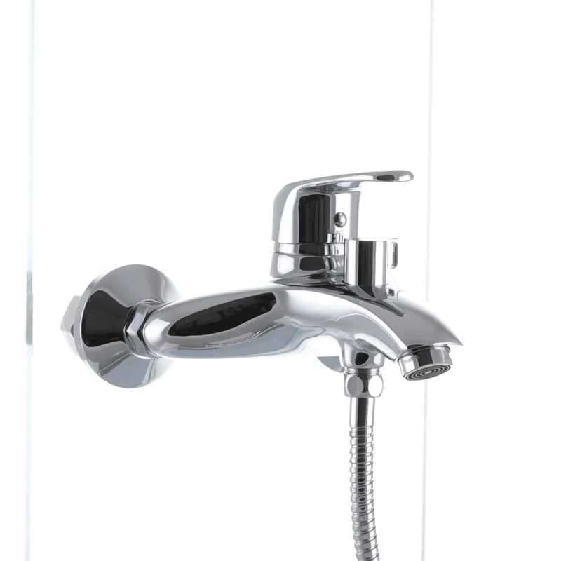 Смеситель для ванны Haiba Magic 009 с черной ручкой (HB0696)