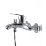 Смеситель для ванны Haiba Magic 009 с черной ручкой (HB0696)